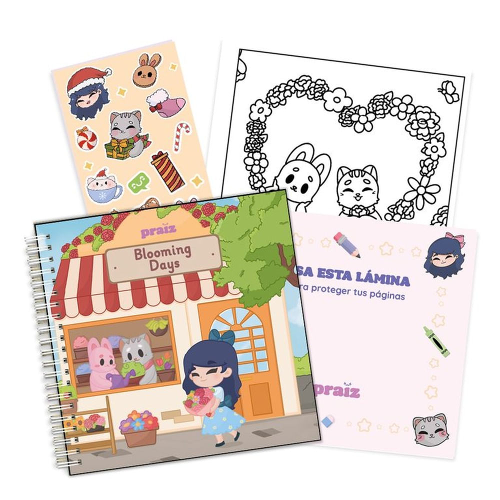LIBRO PARA COLOREAR BLOOMING DAYS