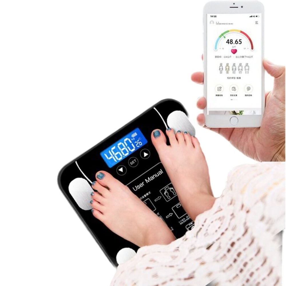 Básculas de Pesaje Del Hogar Digital del Led 180 Kg Recargable Balanza