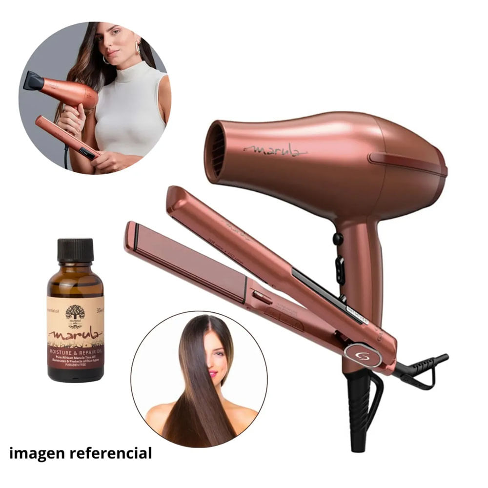 Combo Secadora 5D MARULA - Alisador 5D MARULA GAMA