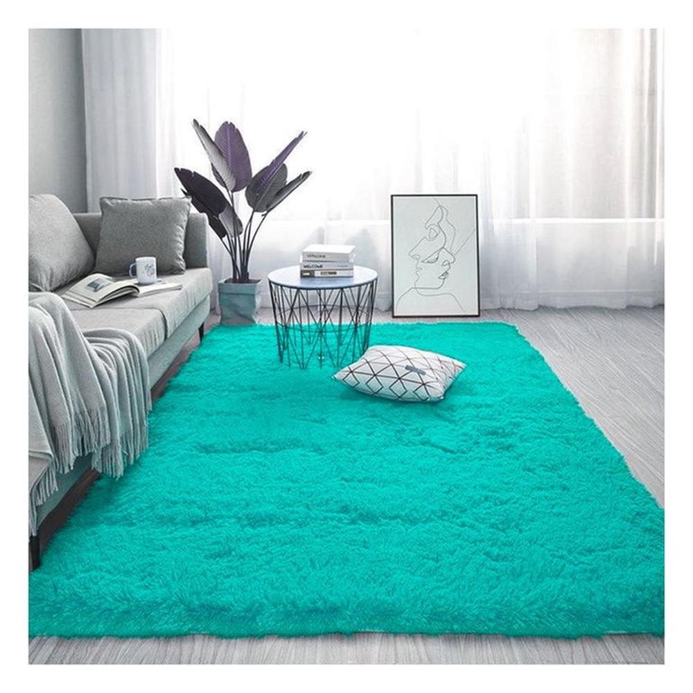alfombra peluche largo CUADRADO 100mx100m jade