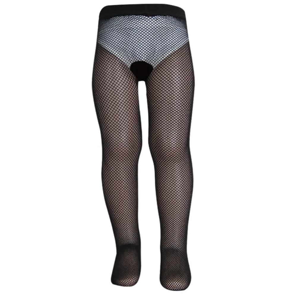 Panty Media Negra De Malla Niñas
