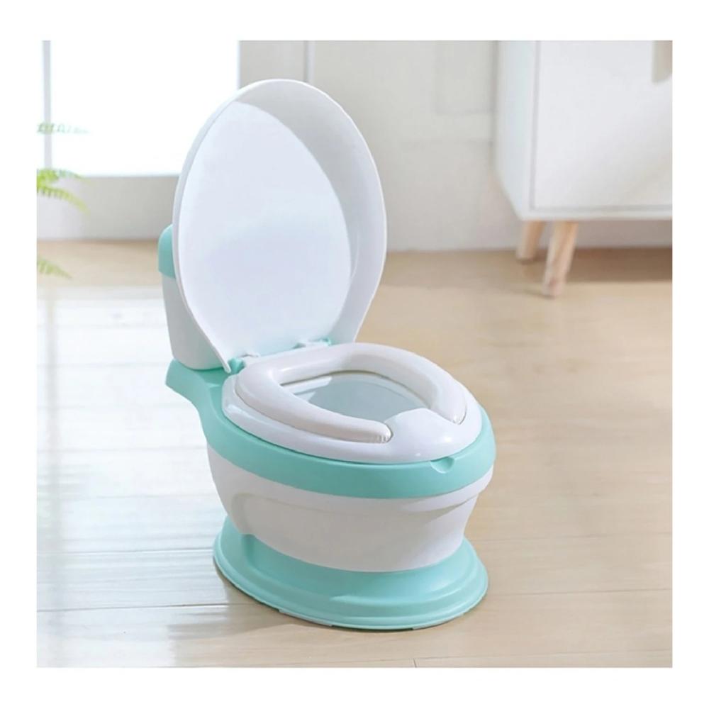 Bacín de Entrenamiento Modelo Inodoro Musical Verde