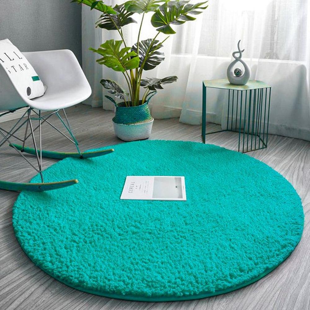 alfombra peluche largo CIRCULAR 100mx100m jade