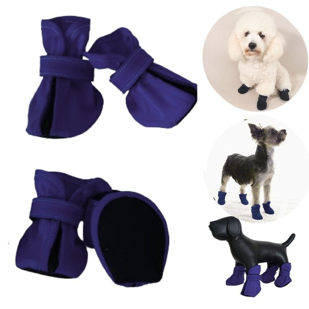 ZAPATOS IMPERMEABLES P-PERROS Y MASCOTAS AZUL NOCHE-XXL