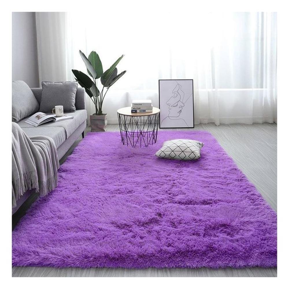 alfombra peluche largo CUADRADO 100mx100m lila