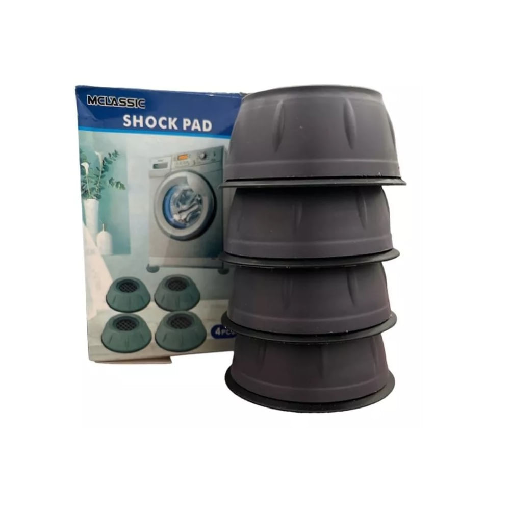 Pies Antichoque para Lavadora Soporte Negro