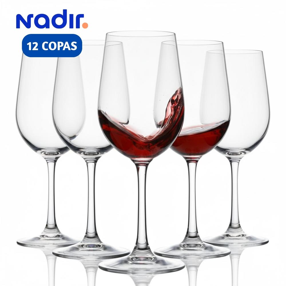 Copas Nadir de Vino Elegantes 385 ml Set x12