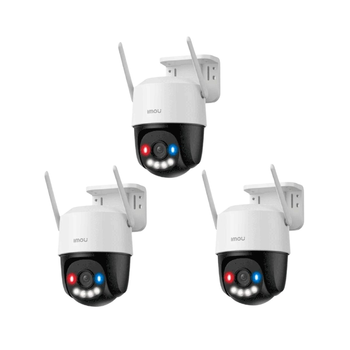 Kit de 3 Cámara seguridad Domo IMOU Cruiser SC 3K 5MP 360 Exterior