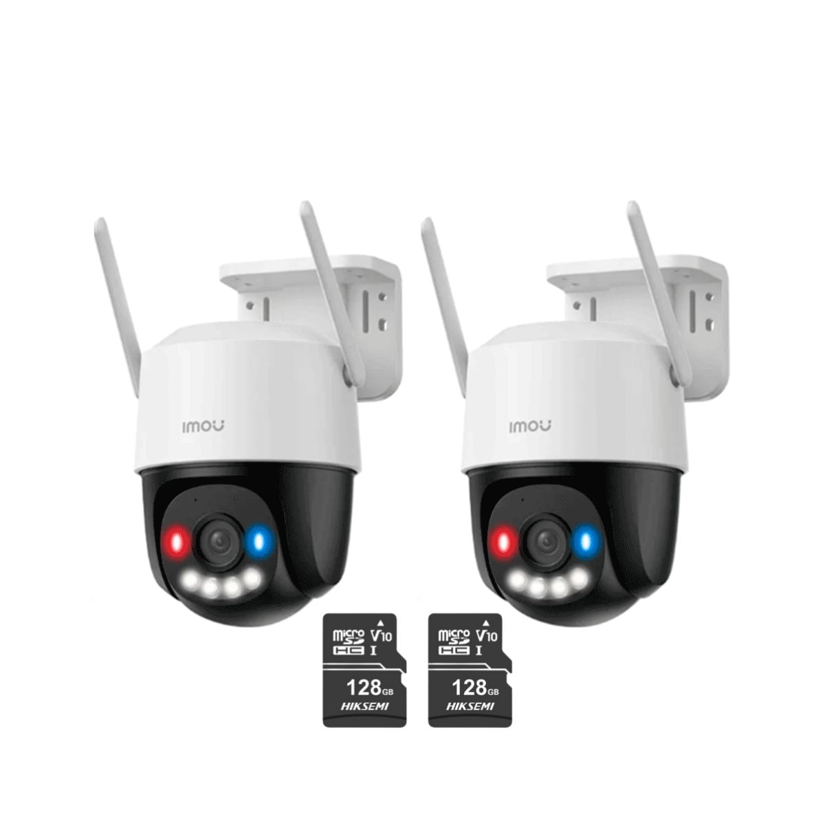 Kit de 2 Cámara seguridad Domo IMOU Cruiser SC 3K 5MP - Micro SD 128GB 360 Exterior