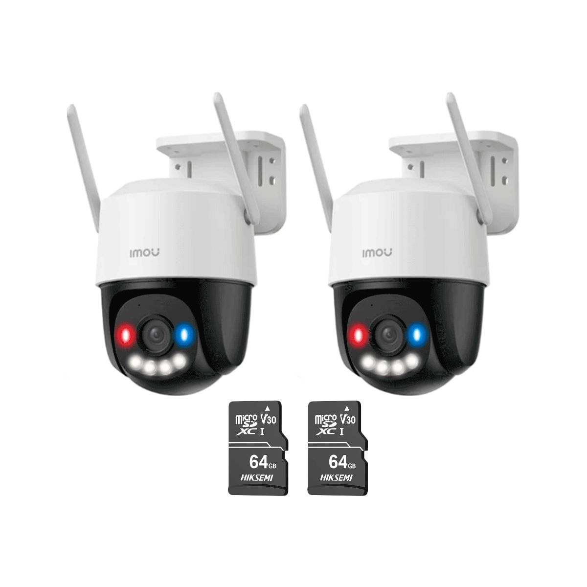 Kit de 2 Cámara seguridad Domo IMOU Cruiser SC 3K 5MP - Micro SD 64GB 360 Exterior