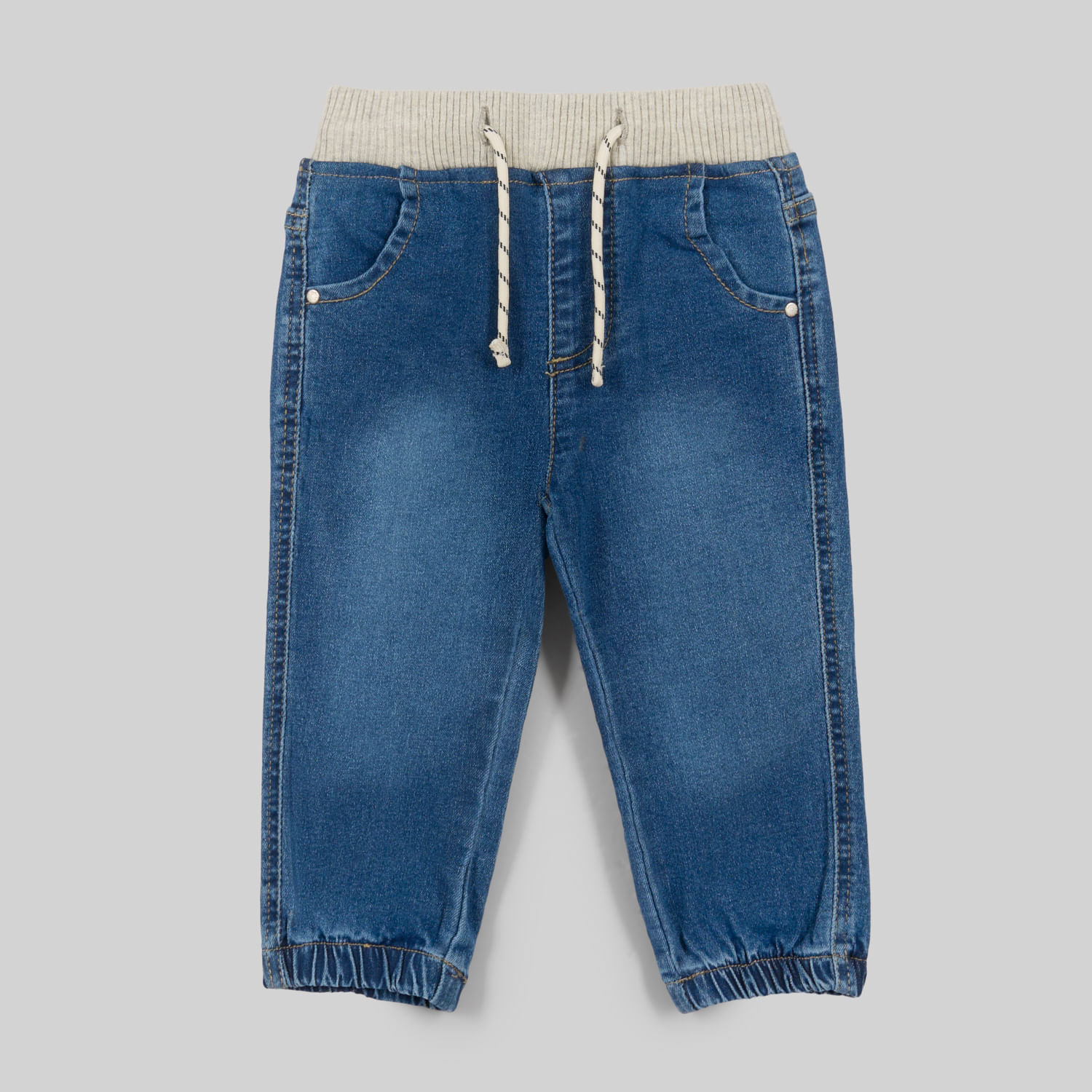 Jean Para Bebe Niño Baby Circus Jogger Rib French