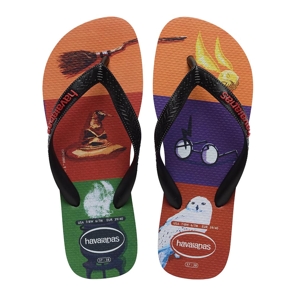 Sandalias Havaianas Hombre Ha4141763 Harry Potter Negro 39