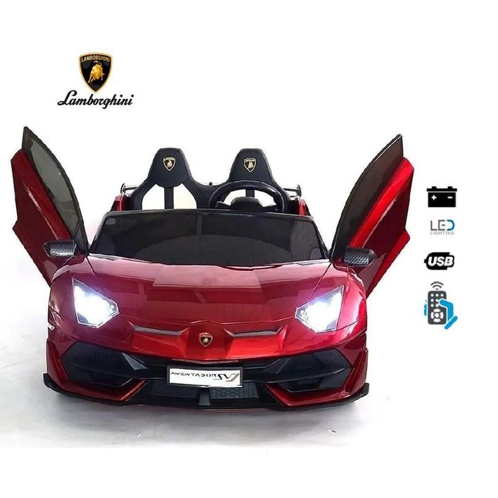 Auto a Batería Lamborghini Aventador Licenciado Rojo Auto a Batería Lamborghini Aventador Licenciado Rojo
