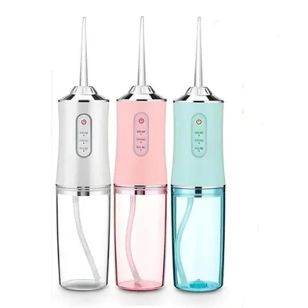 IRRIGADOR BUCAL DAUER INALÁMBRICO 4 BOQUILLAS MÁS 4 MODOS LIMPIEZA DENTAL