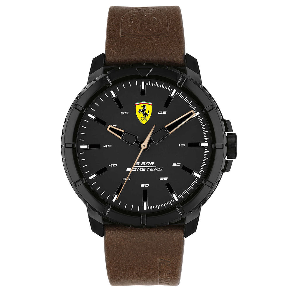 Reloj Ferrari Forza Evo 0830902 Correa de Cuero Marrón