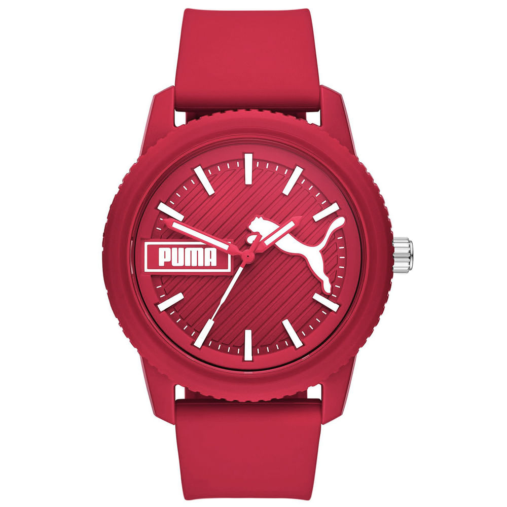 Reloj Puma Ultrafresh P5083 Correa de Silicona Rojo