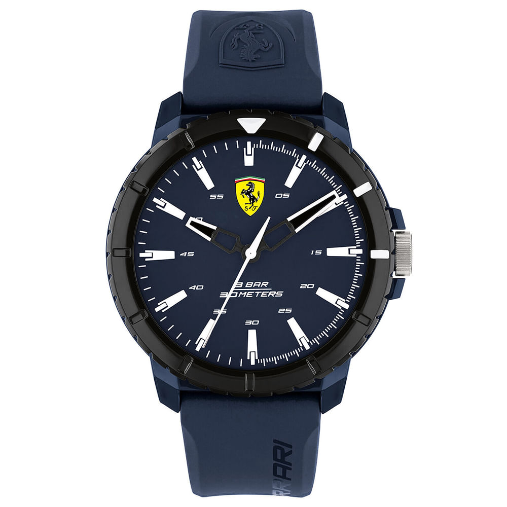 Reloj Ferrari Forza Evo 0830904 Correa de Silicona y Dial Azul