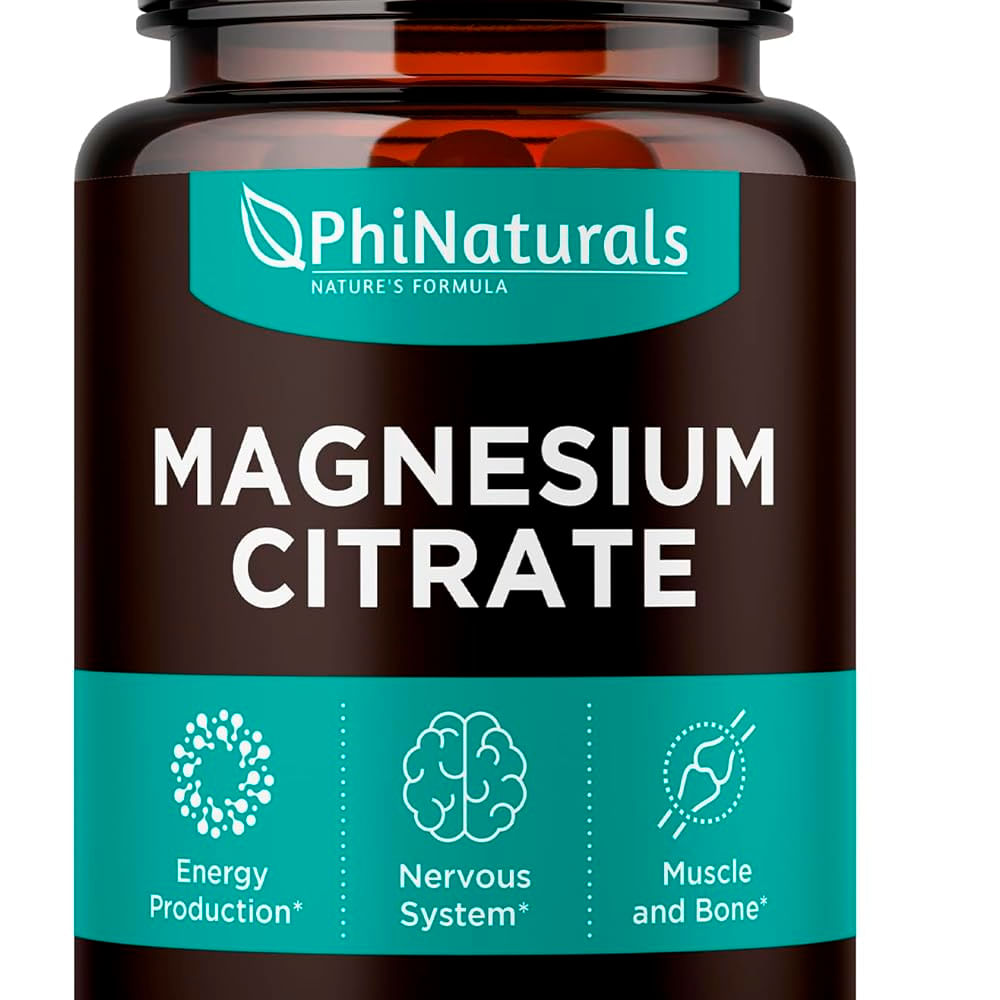 Citrato De Magnesio 400mg 180 Capsulas PhiNaturals