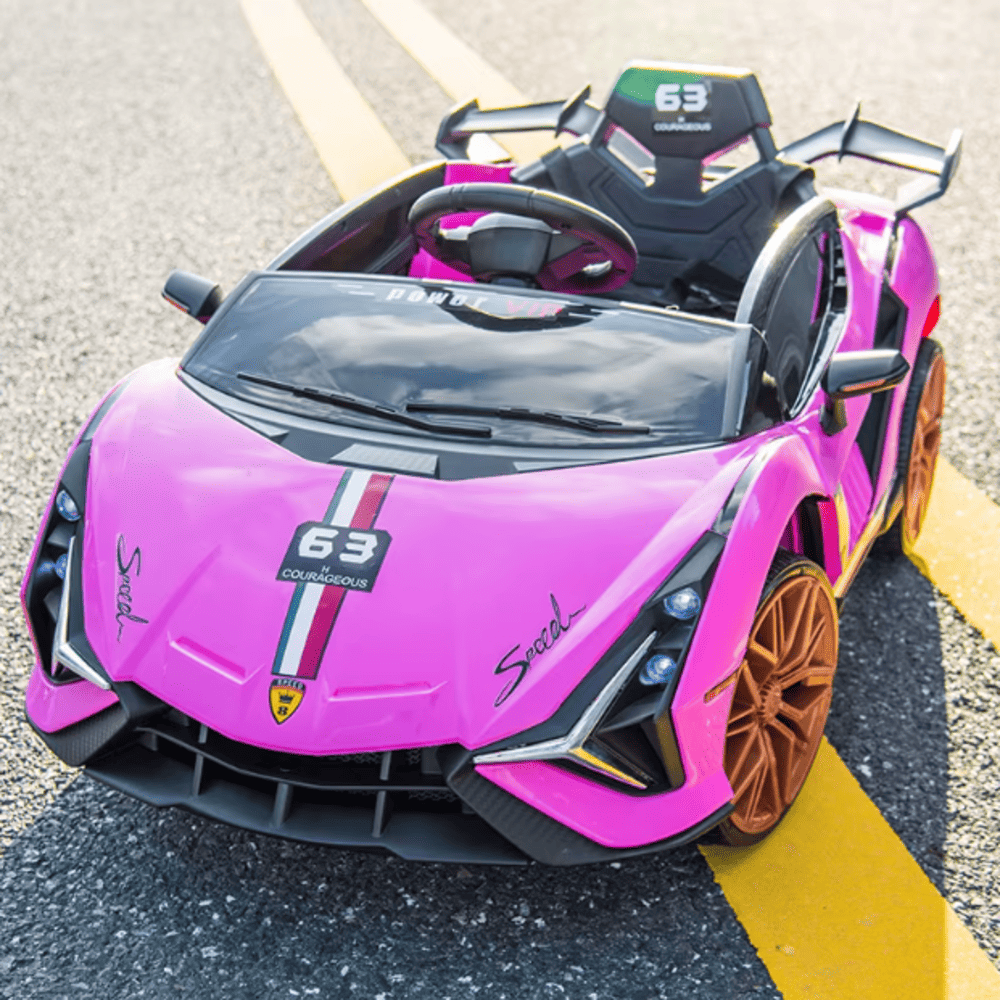 Carro para niños - Modelo LAMBO Huracan Sterrato ROSADO Carro para niños - Modelo LAMBO Huracan Sterrato ROSADO