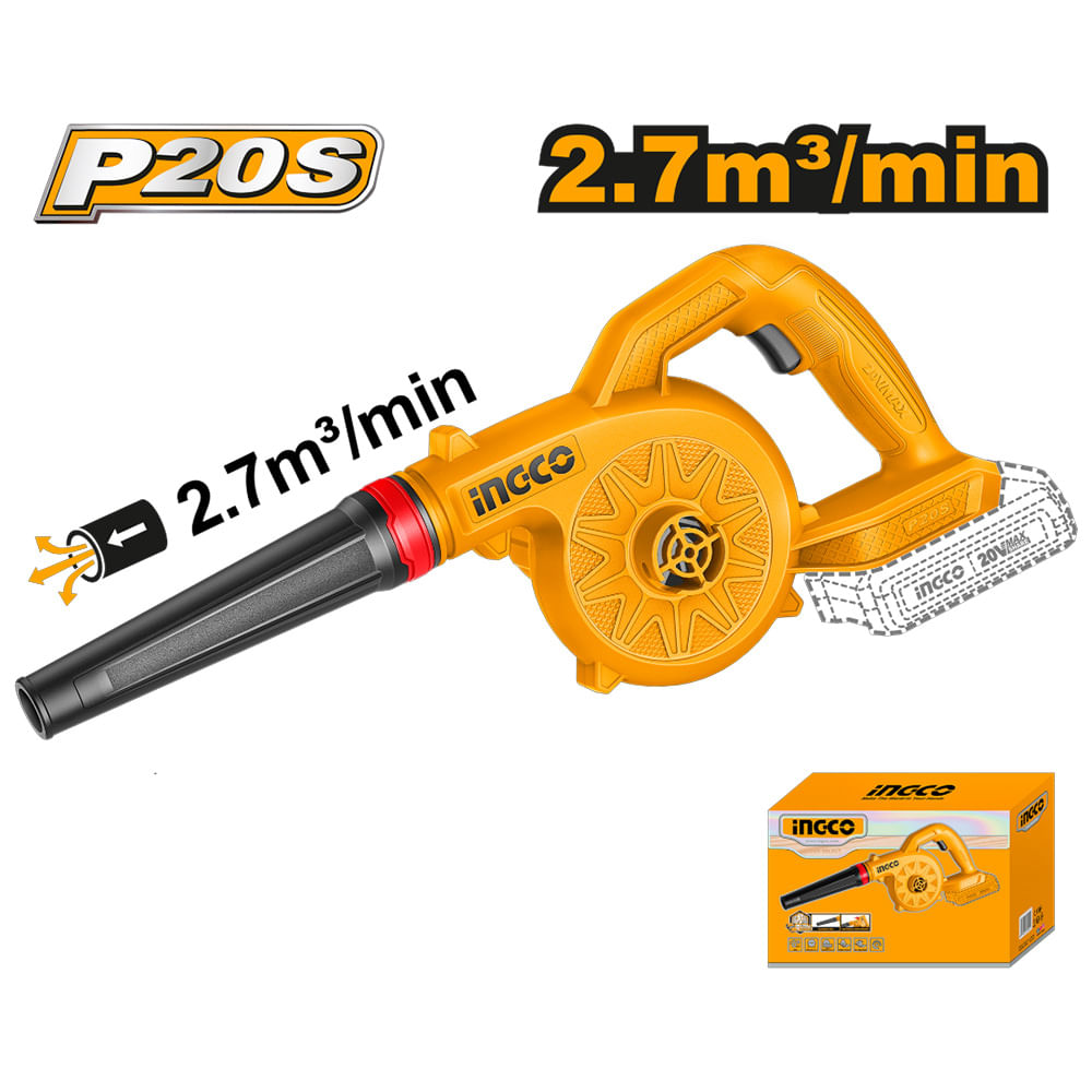 Sopladora Inalámbrica Ingco 20V CABLI2078