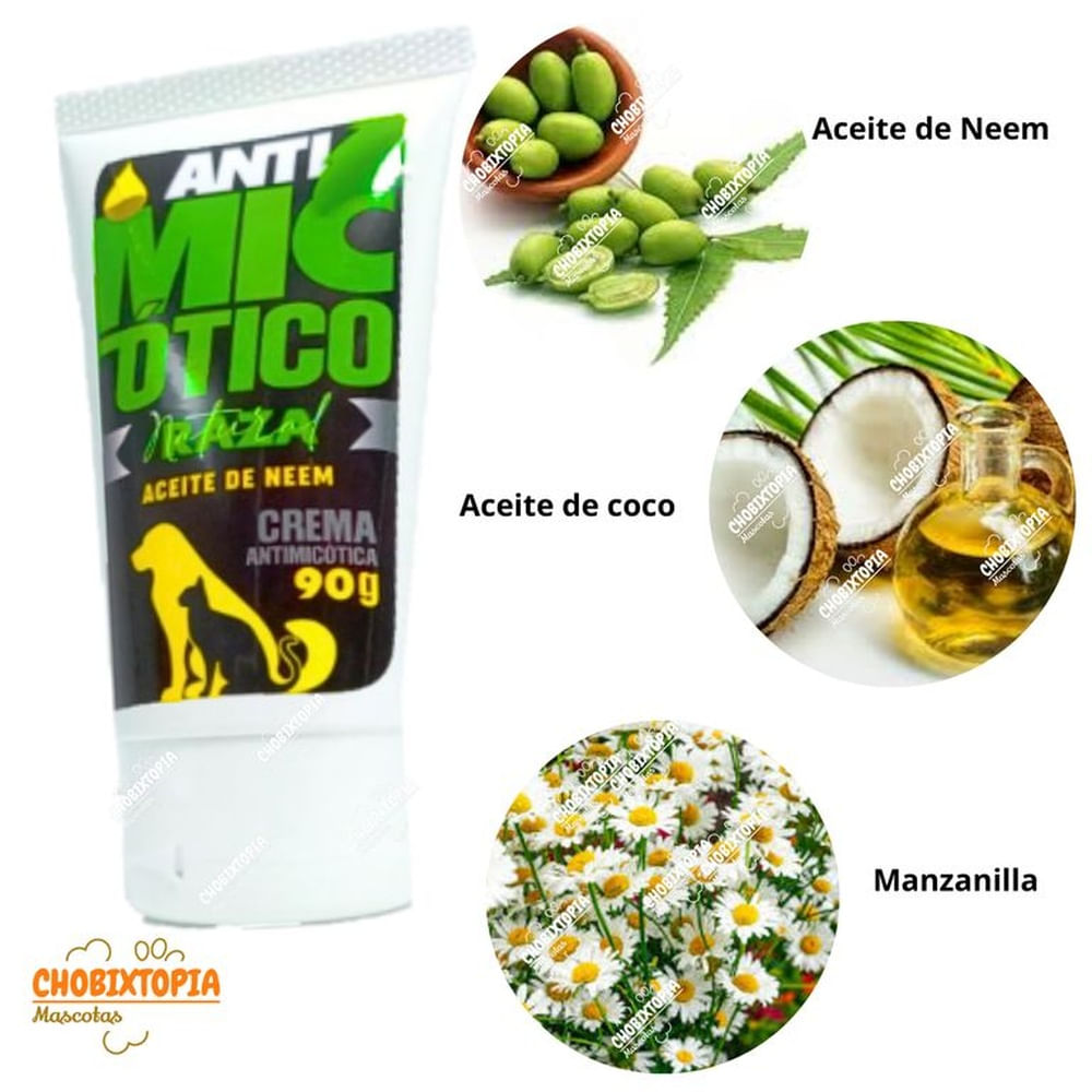 CREMA NATURAL ANTIMICÓTICO MASCOTA - PERROS Y GATOS x 90g BLANCO NEGRO VERDE CREMA NATURAL ANTIMICÓTICO MASCOTA - PERROS Y GATOS x 90g BLANCO NEGRO VERDE