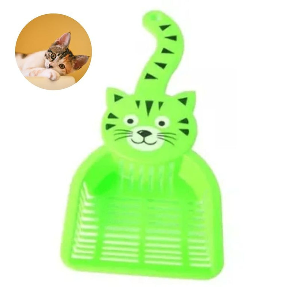PALA RECOGEDOR PARA ARENA DE GATOS VERDE. PALA RECOGEDOR PARA ARENA DE GATOS VERDE.