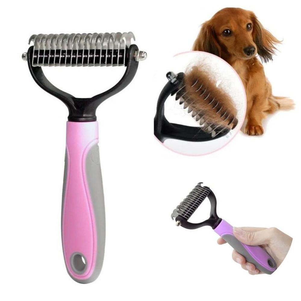 PEINE DESMOTADOR PARA PERROS Y GATOS ROSADO PLOMO ROSA PEINE DESMOTADOR PARA PERROS Y GATOS ROSADO PLOMO ROSA