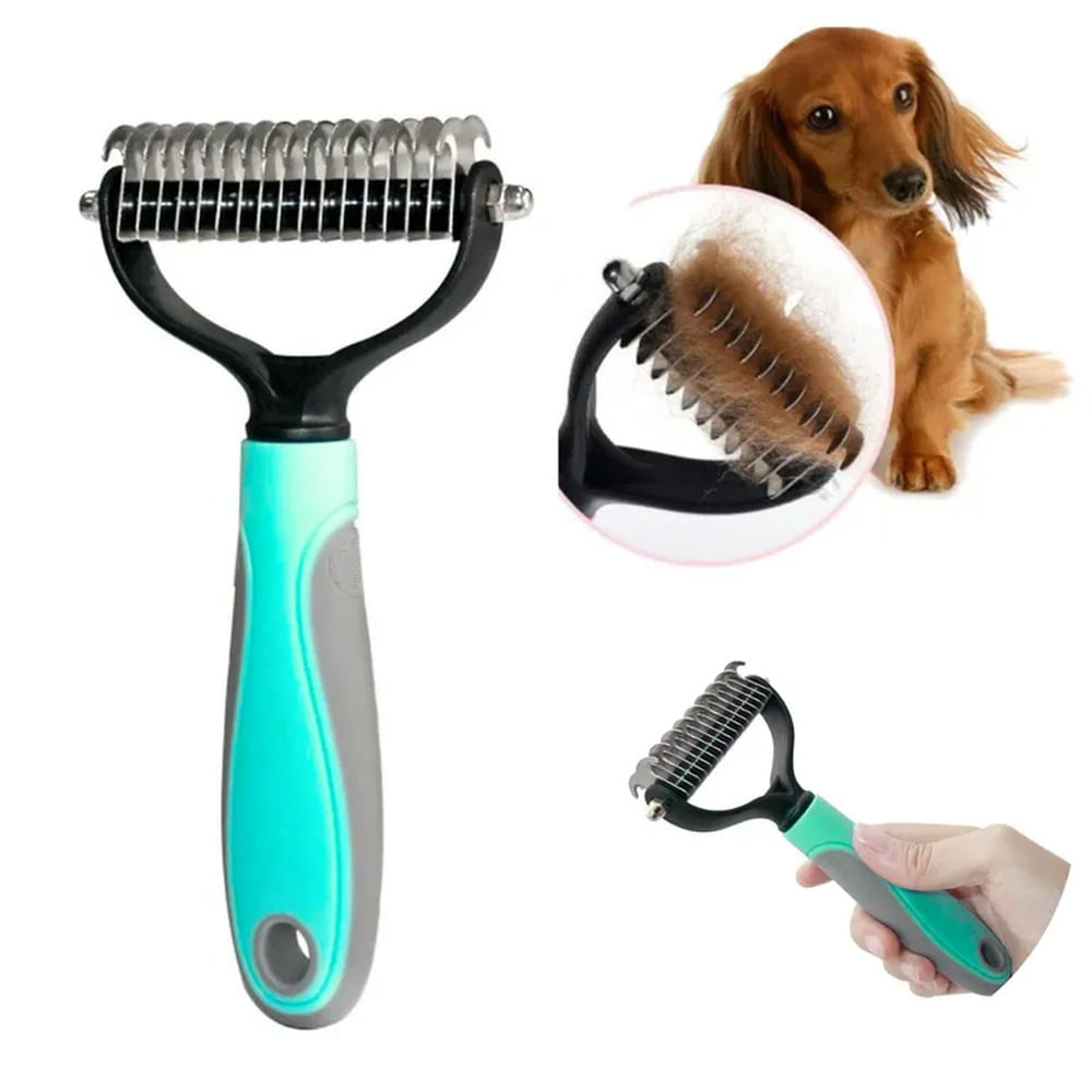 CEPILLO-PEINE DESMOTADOR PARA PERROS Y GATOS VERDE PLOMO VERDE AGUA CEPILLO-PEINE DESMOTADOR PARA PERROS Y GATOS VERDE PLOMO VERDE AGUA