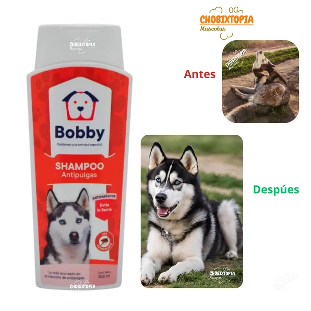 SHAMPOO BOBBY ANTIPULGAS PARA PERROS FRASCO x 300 mL BLANCO SHAMPOO BOBBY ANTIPULGAS PARA PERROS FRASCO x 300 mL BLANCO