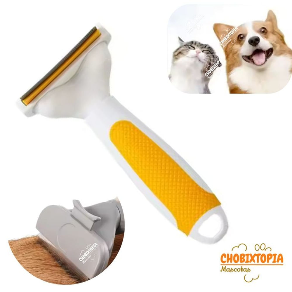 CEPILLO ELIMINA PELO INTERNA EXTERNO PERRO-GATOS-AMARILLO M AMARILLO BLANCO CEPILLO ELIMINA PELO INTERNA EXTERNO PERRO-GATOS-AMARILLO M AMARILLO BLANCO