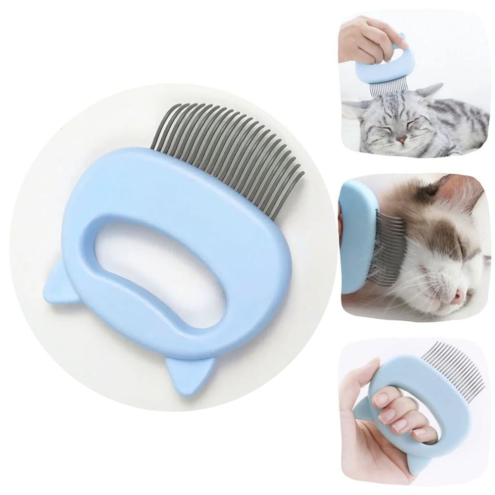 CEPILLO DE PELO PARA MASCOTA- GATO Y PERRO CELESTE CEPILLO DE PELO PARA MASCOTA- GATO Y PERRO CELESTE