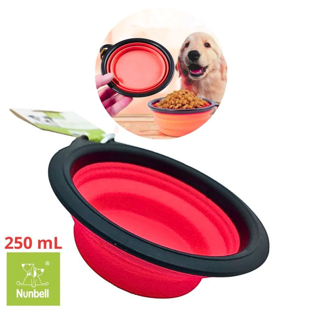 PLATO PORTATIL PLEGABLE MASCOTA NUNBEL-CORAL 250 ML CORAL PLATO PORTATIL PLEGABLE MASCOTA NUNBEL-CORAL 250 ML CORAL