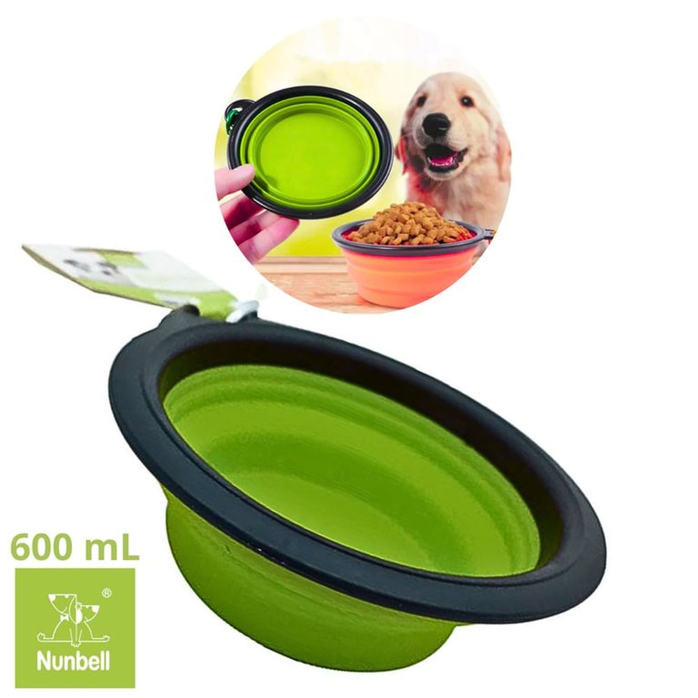 PLATO PORTATIL PLEGABLE MASCOTA NUNBEL-VERDE LIMON 600 ML VERDE LIMON PLATO PORTATIL PLEGABLE MASCOTA NUNBEL-VERDE LIMON 600 ML VERDE LIMON