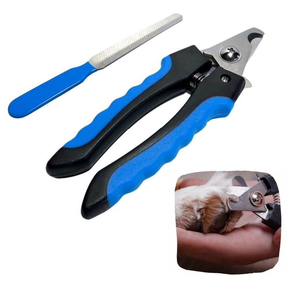 Cortauñas para Mascotas con Lima Azul S-Seguro AZUL Cortauñas para Mascotas con Lima Azul S-Seguro AZUL