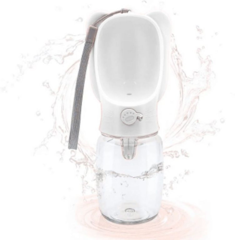 BOTELLA DE AGUA PORTATIL PARA MASCOTAS BLANCO - 550 mL BLANCO BOTELLA DE AGUA PORTATIL PARA MASCOTAS BLANCO - 550 mL BLANCO