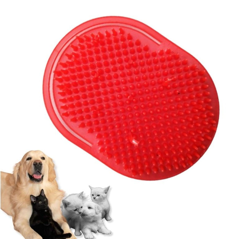 CEPILLO PARA MASCOTAS - MASAJE Y BAÑO ROJO FRESA ROSA PALIDO CEPILLO PARA MASCOTAS - MASAJE Y BAÑO ROJO FRESA ROSA PALIDO