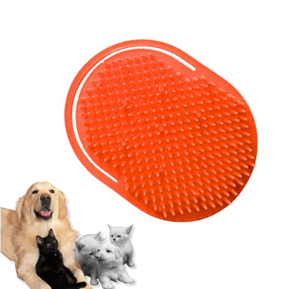 CEPILLO PARA MASCOTAS - MASAJE Y BAÑO ANARANJADO ANARANJADO CEPILLO PARA MASCOTAS - MASAJE Y BAÑO ANARANJADO ANARANJADO