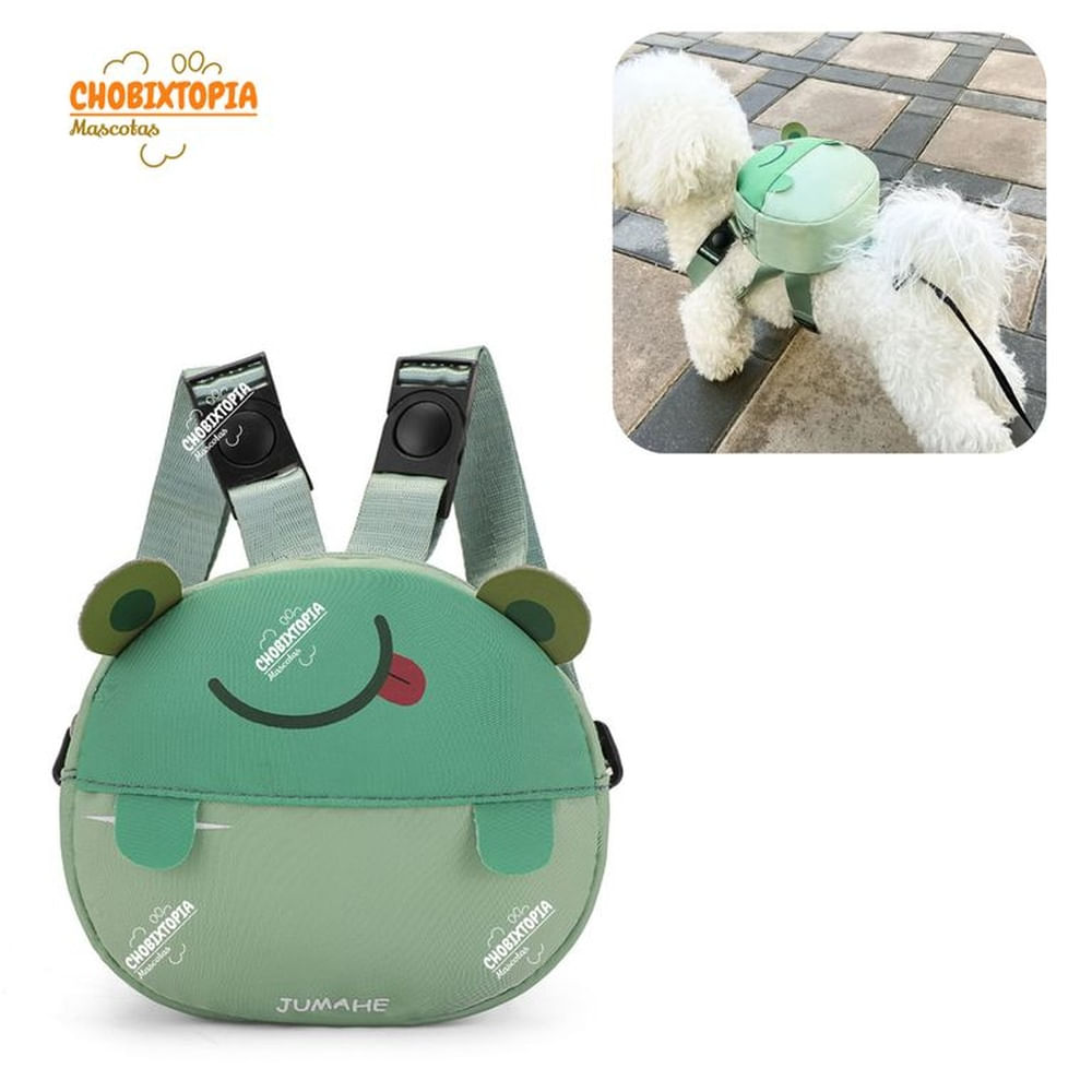 ARNES MOCHILA PARA MASCOTA RANITA VERDE VERDE ARNES MOCHILA PARA MASCOTA RANITA VERDE VERDE
