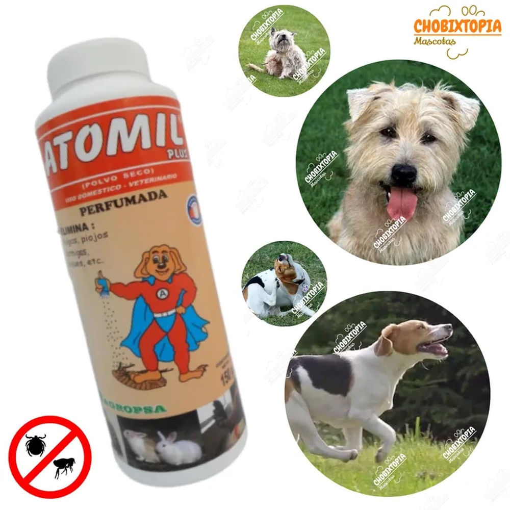 TALCO ANTIPULGAS Y GARRAPATAS ATOMIL-PLUS 180 g PERFUMADO ROJO ANARANJADO TALCO ANTIPULGAS Y GARRAPATAS ATOMIL-PLUS 180 g PERFUMADO ROJO ANARANJADO
