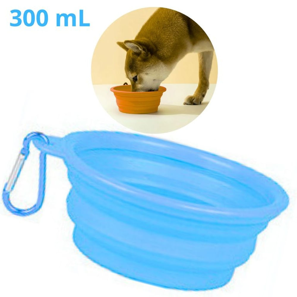 PLATO PORTATIL PLEGABLE PARA MASCOTA - CELESTE CELESTE PLATO PORTATIL PLEGABLE PARA MASCOTA - CELESTE CELESTE