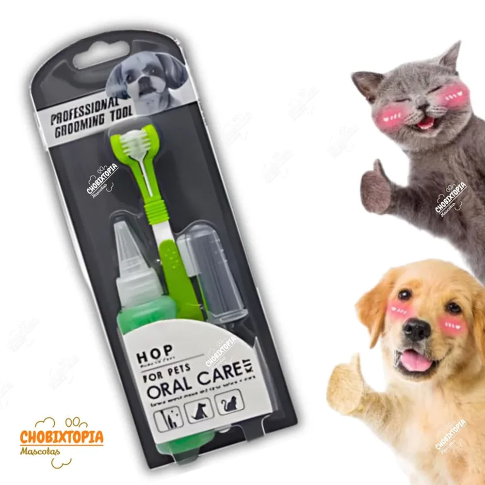 KIT CEPILLOS Y PASTA DENTAL GEL MASCOTA-PERROS Y GATOS PLOMO BLANCO KIT CEPILLOS Y PASTA DENTAL GEL MASCOTA-PERROS Y GATOS PLOMO BLANCO