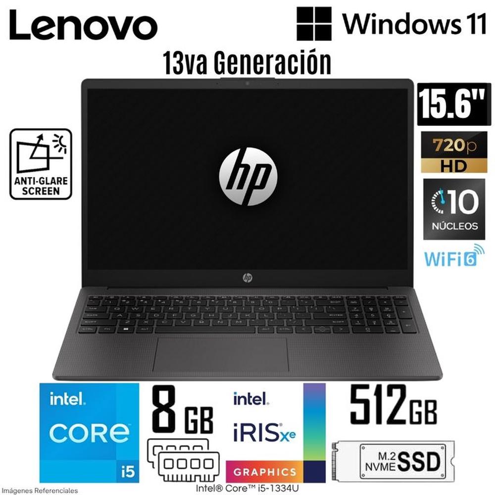 Laptop HP 250 G10 Intel Core i5-1334U 8GB RAM 512GB SSD 15.6 HD Gris Oscuro- B5UU9AT