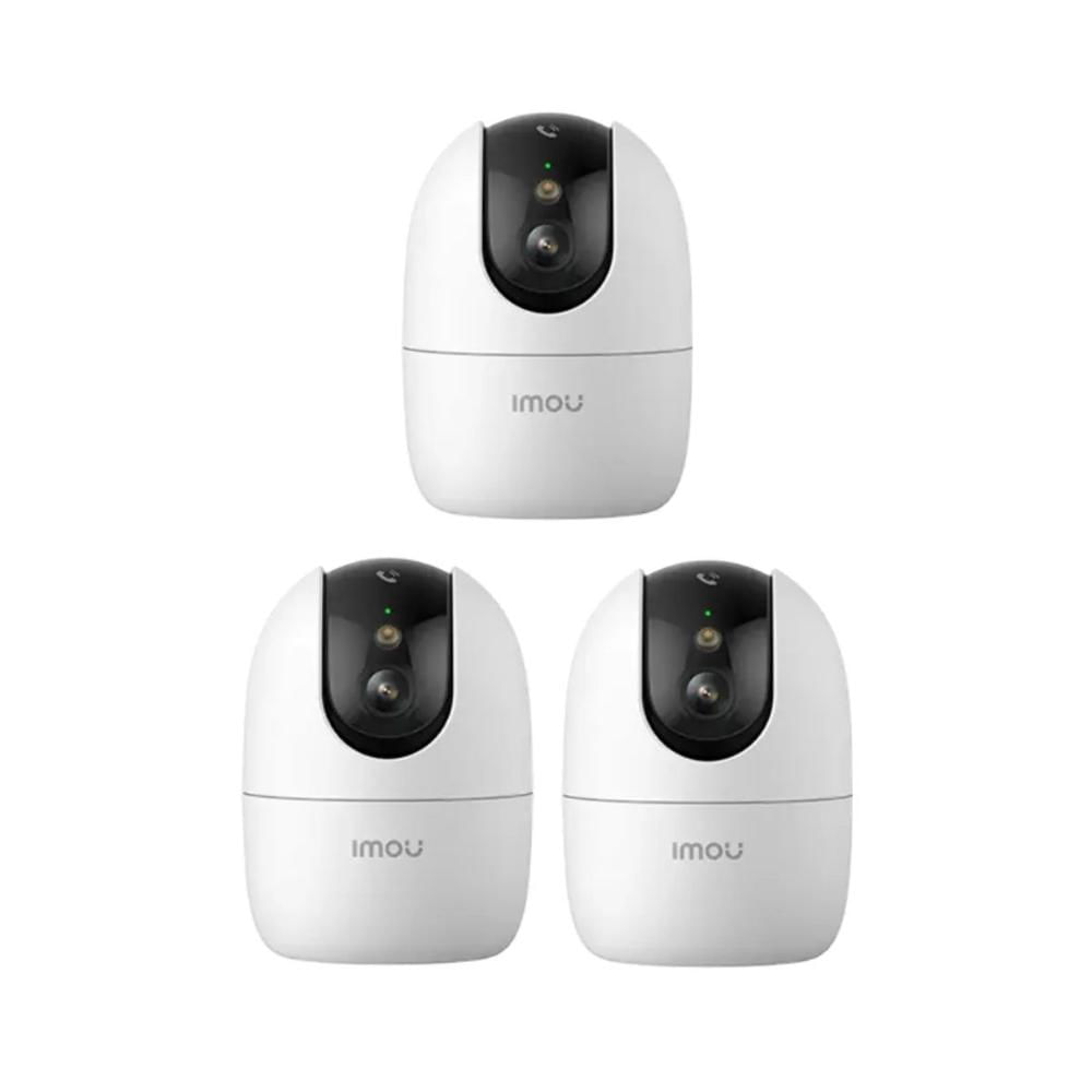 Kit 3 Cámara seguridad WiFi Ranger 2 Pro 3K 5MP para interiores Botón de llamada - IMOU