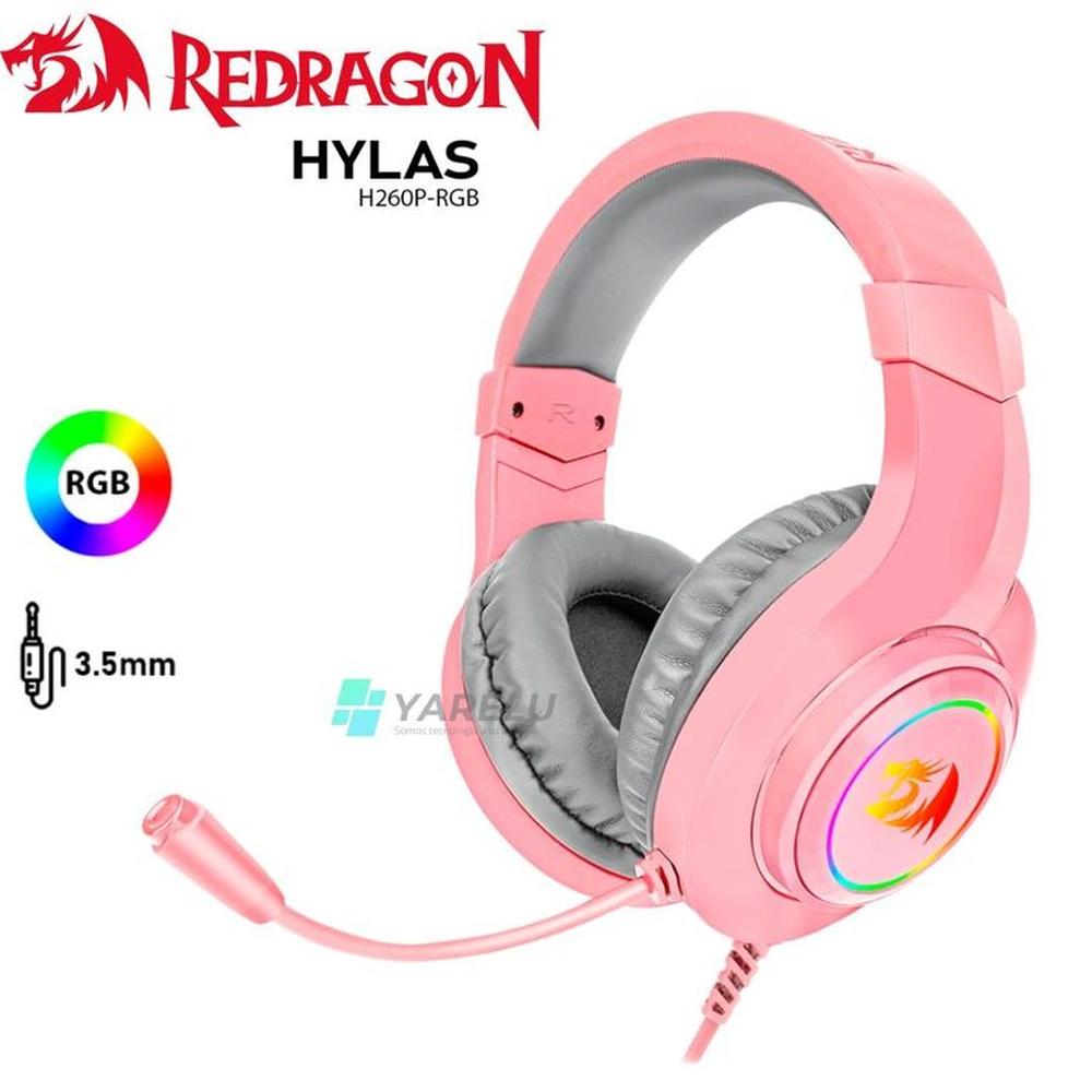 Audifono Redragon HYLAS H260P-RGB PINK