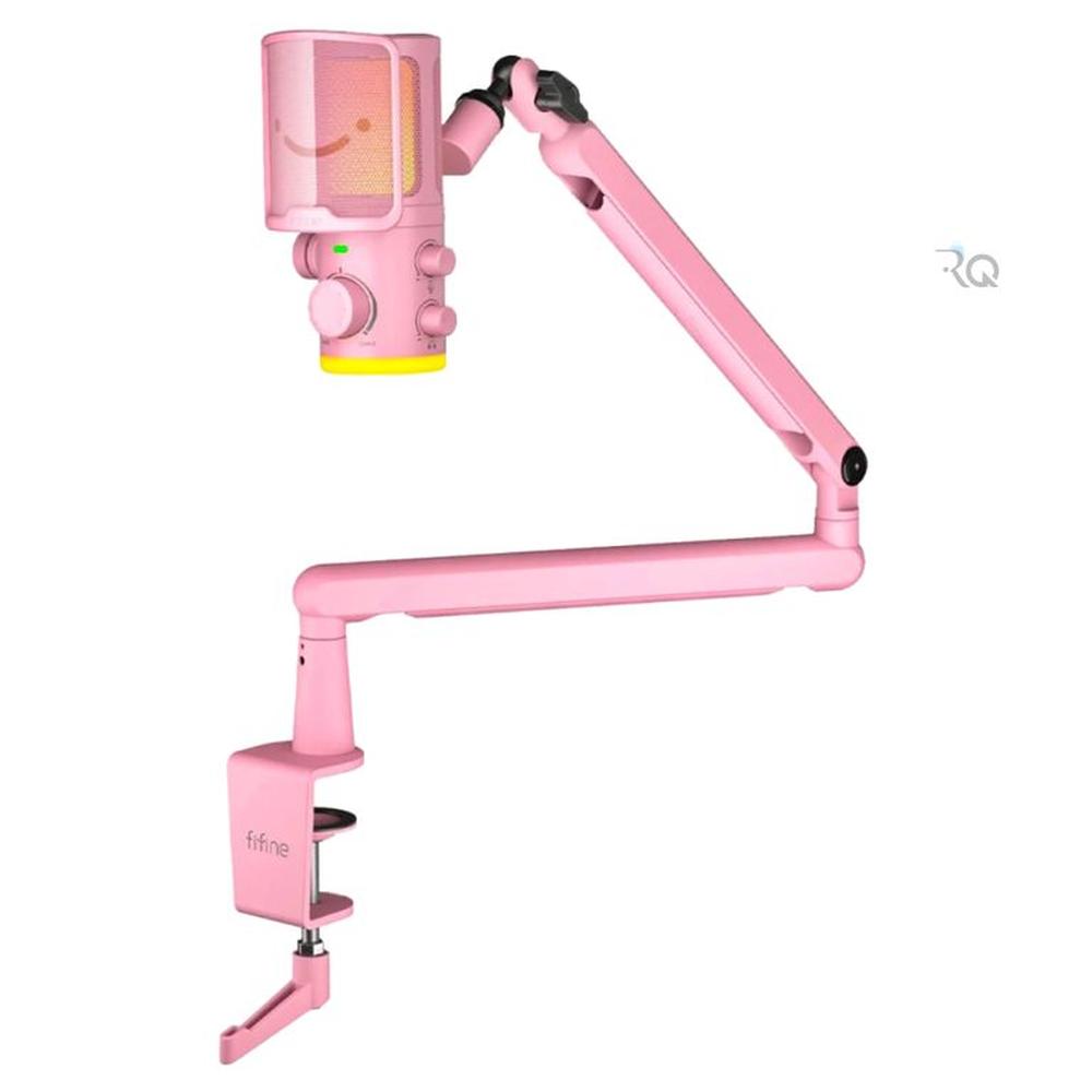 Micrófono Fifine TAM6 Pink con Brazo