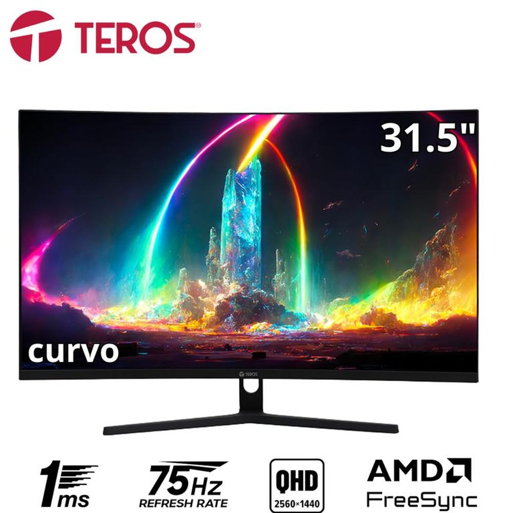 Monitor curvo TEROS TE-3253S 315 QHD VA 75Hz 2560x1440 HDMI DP