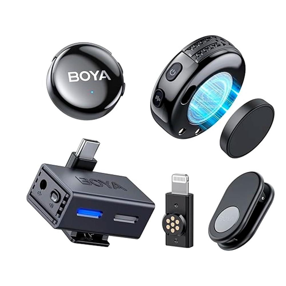 Micrófono Inalámbrico Boyalink 3-03 conexión USB-C y Lightning