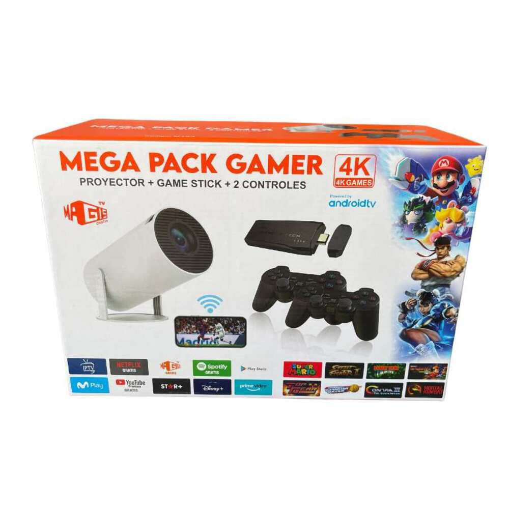 Mega Pack Gamer 4K con Proyector