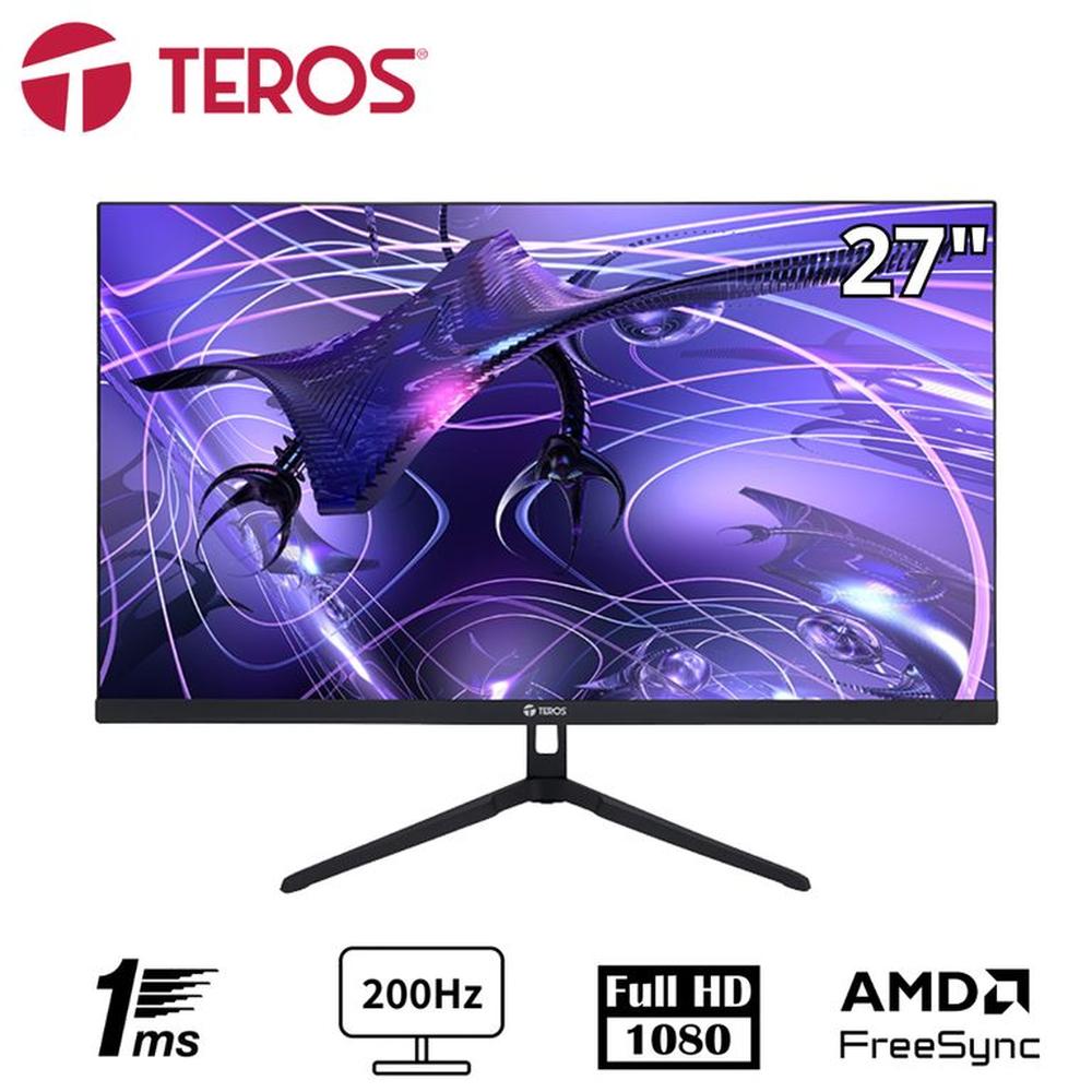Monitor plano gaming TEROS TE-2786G 27 FHD IPS 200Hz HDMI DP