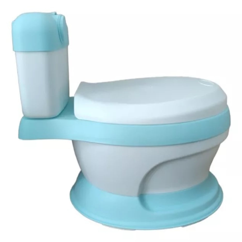 Urinario Celeste en Forma de Inodoro para Bebe